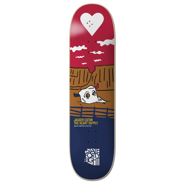 State Forty Eight X The Heart Supply | Jagger Eaton Pro Deck | Red & Blue