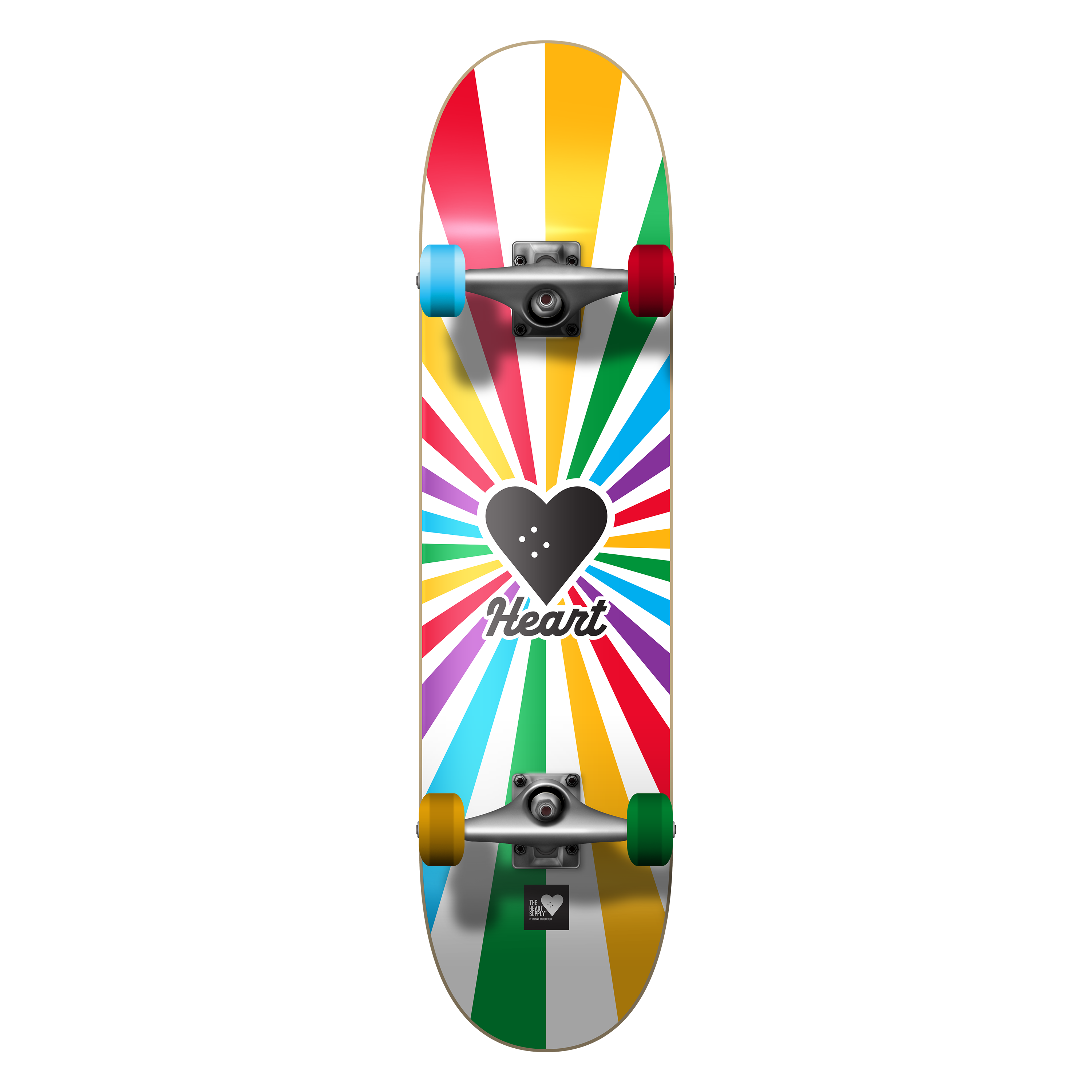 Color Rays Complete Skateboard – The Heart Supply
