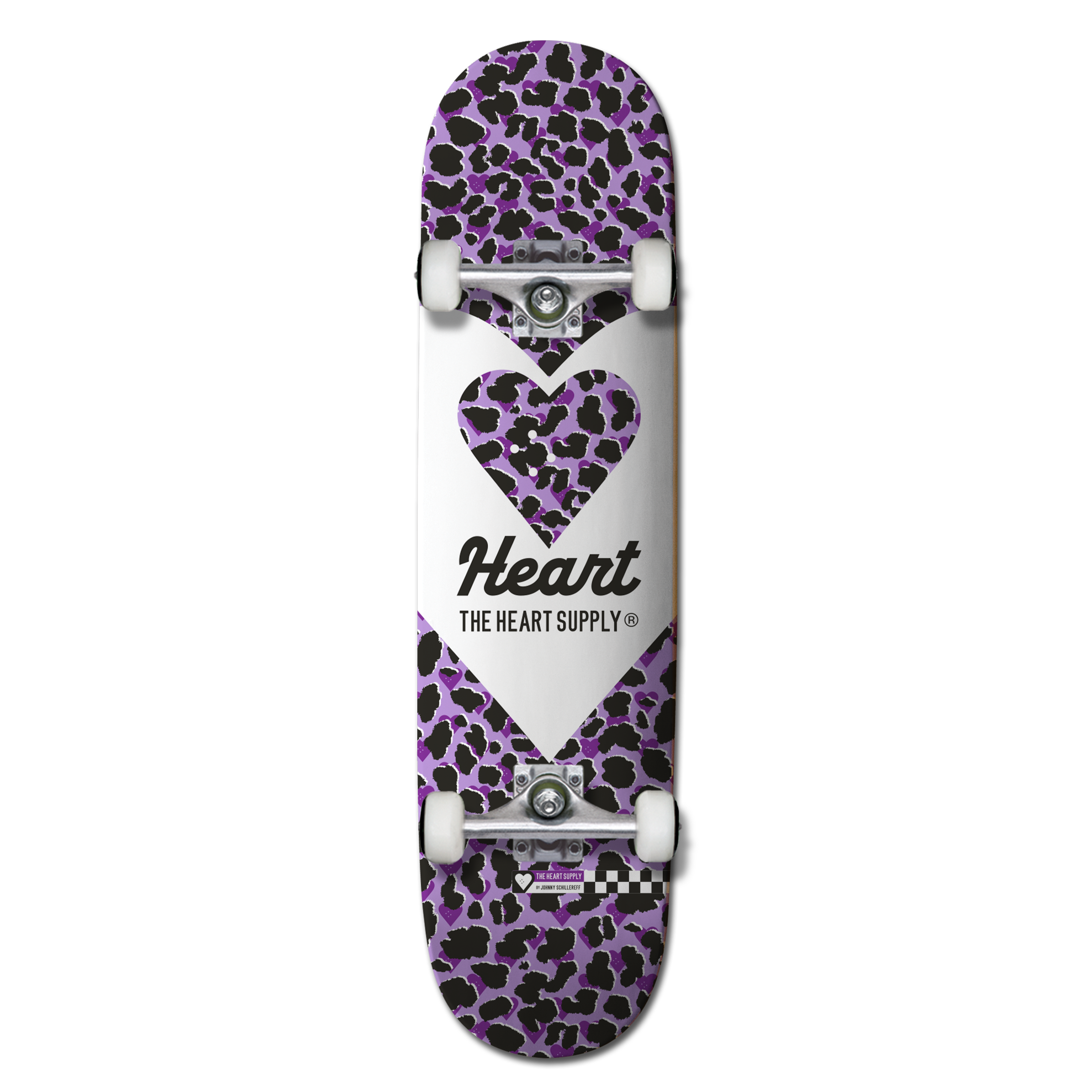 Saint Laurent Leopard Complete Skateboard