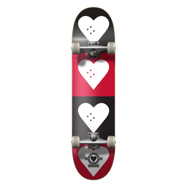 Quad Logo Red/Black Complete Skateboard